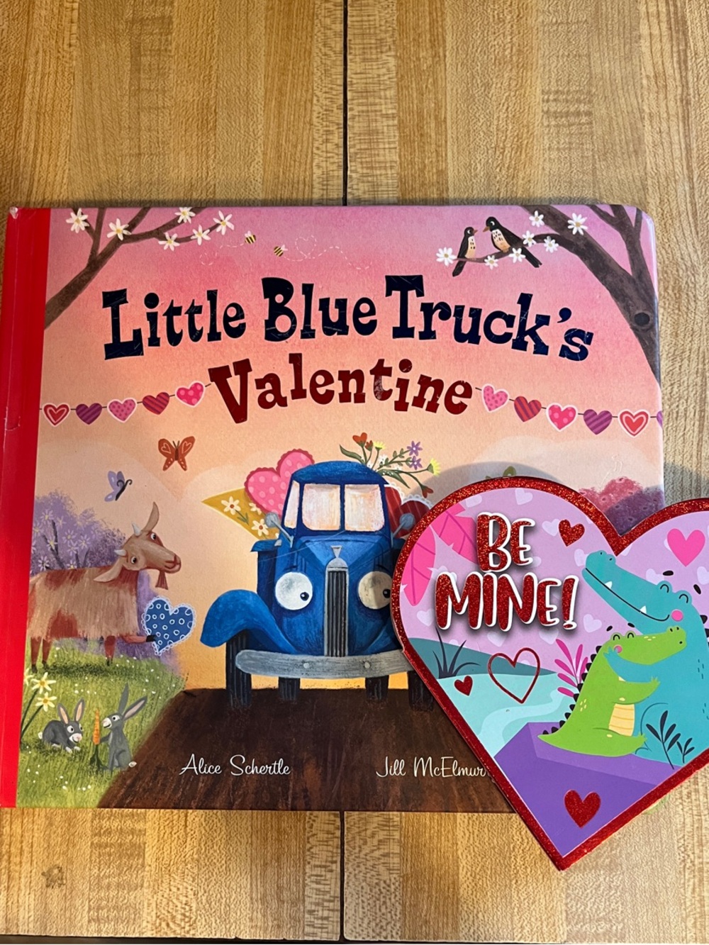 Little Blue Truck's Valentine Book & Be Mine Book